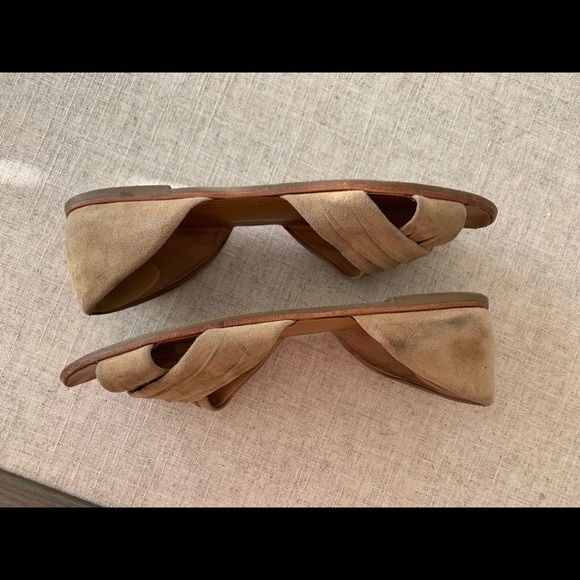 Franco Sarto “Vala” Open Toe Flats - Picture 3 of 5